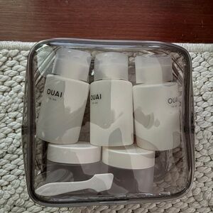 OUAI Travel Set in Clear Pouch